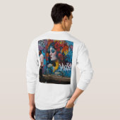 Street Art T - Shirt - Graffiti Inspiriert Urban S (Schwarz voll)