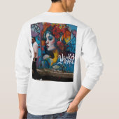 Street Art T - Shirt - Graffiti Inspiriert Urban S (Rückseite)