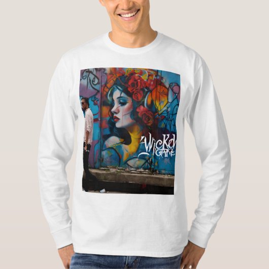 Street Art T - Shirt - Graffiti Inspiriert Urban S (Vorderseite)
