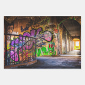Street Art, Urban Graffiti Wrapping Paper Sheets Geschenkpapier Set (Vorderseite 2)