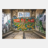 Street Art, Urban Graffiti Wrapping Paper Sheets Geschenkpapier Set (Vorderseite)