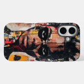 Street Art Vibes Bold Collage Phone Case (Rückseite (Horizontal))