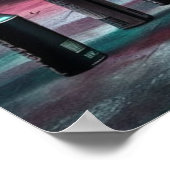 Street Artist mit Spray Cans Poster (Ecke)