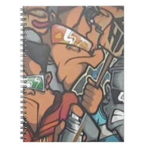 street artist notizblock