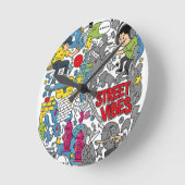 Street atmosphere runde wanduhr (Winkel)