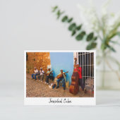 Street band in Trinidad, Kuba Postcard Postkarte (Stehend Vorderseite)