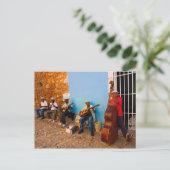 Street band in Trinidad, Kuba Postcard Postkarte (Stehend Vorderseite)