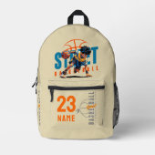 Street Basketball | Bedruckter Rucksack (Vorderseite)