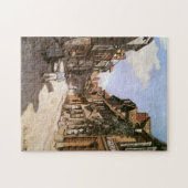 Street Bavolle Honfleur Claude Monet Fine Art Art Puzzle (Horizontal)