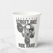 Street Bike Pappbecher (Rückseite)