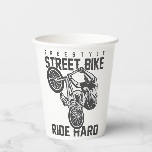 Street Bike Pappbecher (Vorderseite)