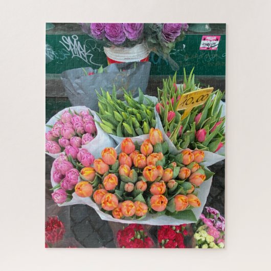 Street Blume Vendor, Rom Italien Puzzle (Vertikal)