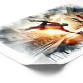 Street Breakdance at Sunset, Fotodruck (Ecke)