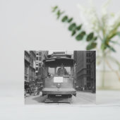 Street Car, New York City, Vintag Postkarte (Stehend Vorderseite)