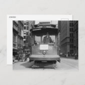 Street Car, New York City, Vintag Postkarte (Vorne/Hinten)