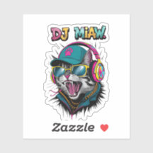 Street Cat DJ Attitude – Bold Streetwear Art