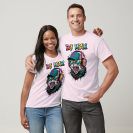 Street Cat DJ Attitude – Kesse Streetwear-Kunst T-Shirt