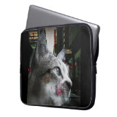 Street Cat Laptopschutzhülle (Vorderseite Links)