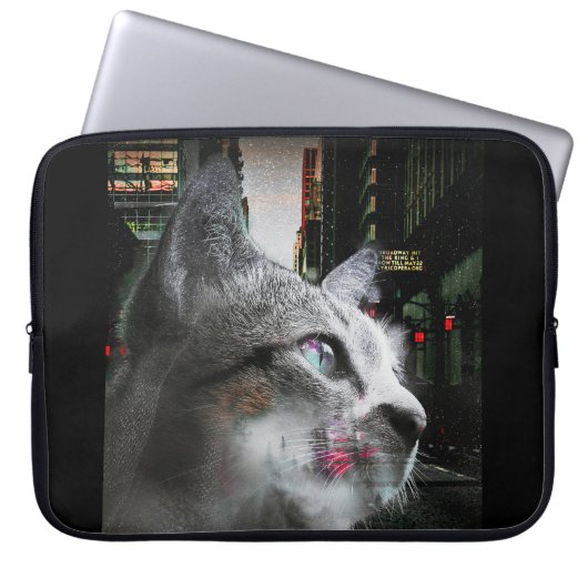 Street Cat Laptopschutzhülle (Vorderseite)