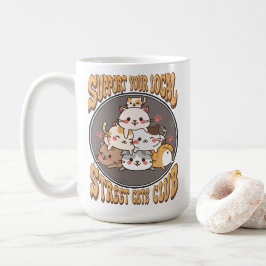 Street Cats Club Kaffeetasse (Mit Donut)