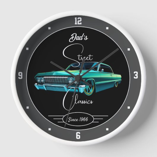 Street Classics Chevy Sixties Auto jeden Namen Bla Uhr (Vorderseite)