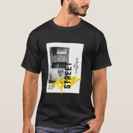Street Culture Urban Aesthetic Monochrome Photo  T-Shirt