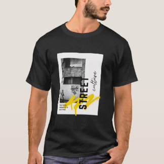 Street Culture Urbane Ästhetik Monochrome Fotograf T-Shirt