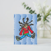 Street Dancing Doll Postkarte (Stehend Vorderseite)