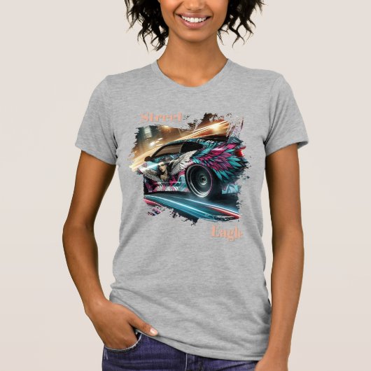 STREET EAGLE Damen Drift Tee — Neon (Vorderseite)