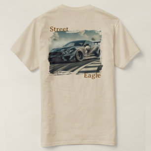 Street Eagle Drift Car Grafik T-Shirt