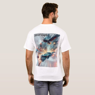 STREET EAGLE Neon City Drift Tee — Futuristisch