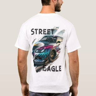 Street Eaglwear – Urbaner Eagle Drift Car Lebensst T-Shirt