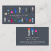 Street Fashion Consultant Closing Popup-Boutique Visitenkarte (Vorne/Hinten)