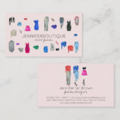 Street Fashion Consultant Clothing Popstylish Visitenkarte (Vorne/Hinten)