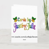 Street Feliz Navidad Spanish Christmas Feiertagskarte (Rückseite)