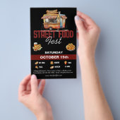 Street Food Festival - Förderung Flyer (Handgriff)