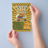 Street Food Festival - Förderung Flyer (Handgriff)