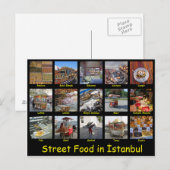 Street Food in Istanbul Postkarte (Vorne/Hinten)