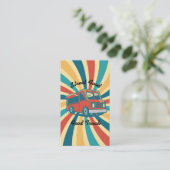 Street Food LKW Visitenkarte (Stehend Vorderseite)