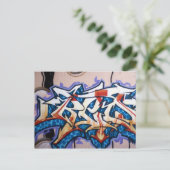 Street Graffiti Art Postkarte (Stehend Vorderseite)