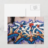 Street Graffiti Art Postkarte (Vorne/Hinten)