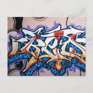Street Graffiti Art Postkarte
