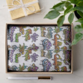 Street Graffiti Artful Words Seidenpapier (Geschenk)