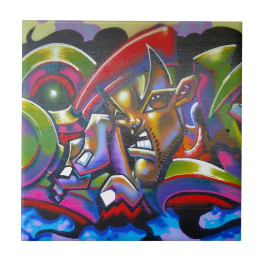 Street Graffiti Fliese (Vorderseite)