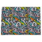 Street Graffiti Große Geschenktüte (Vorderseite)