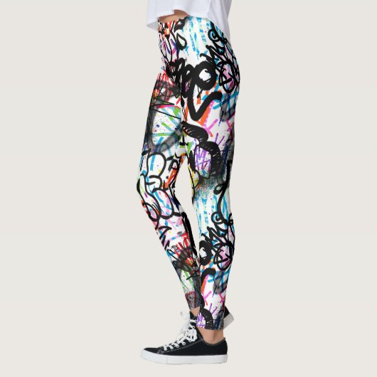 Street Graffiti Leggings - Spaß (Links)