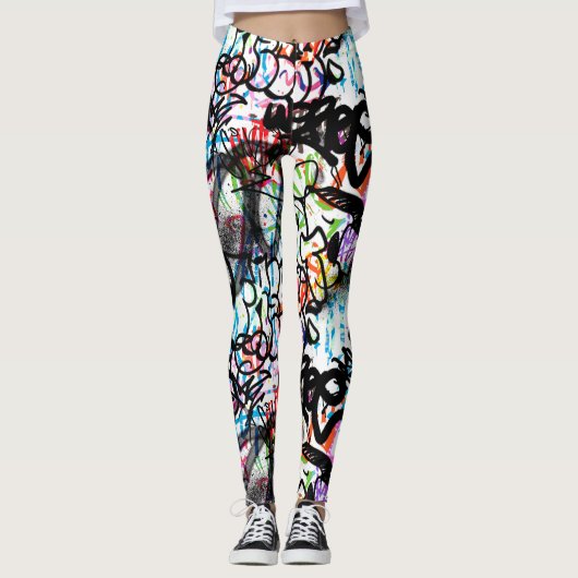 Street Graffiti Leggings - Spaß (Vorderseite)