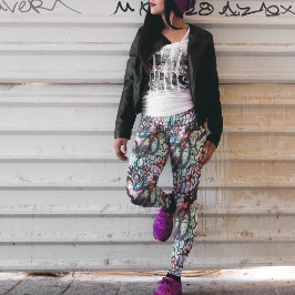 Street Graffiti Leggings - Spaß