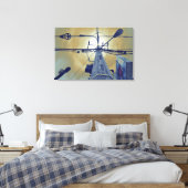 "Street Halo" Canvas Print Leinwanddruck (Insitu (Schlafzimmer))