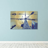 "Street Halo" Canvas Print Leinwanddruck (Insitu (Holzboden))